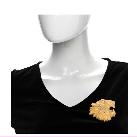 💯% Authentic Gucci Resin Crystal Rajah Brooch - Picture 2 of 7